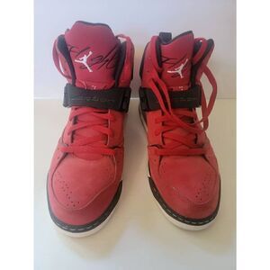 Nike Air Jordan Flight 45 Men's Red High Varsity Basketball Shoes Size 11.5